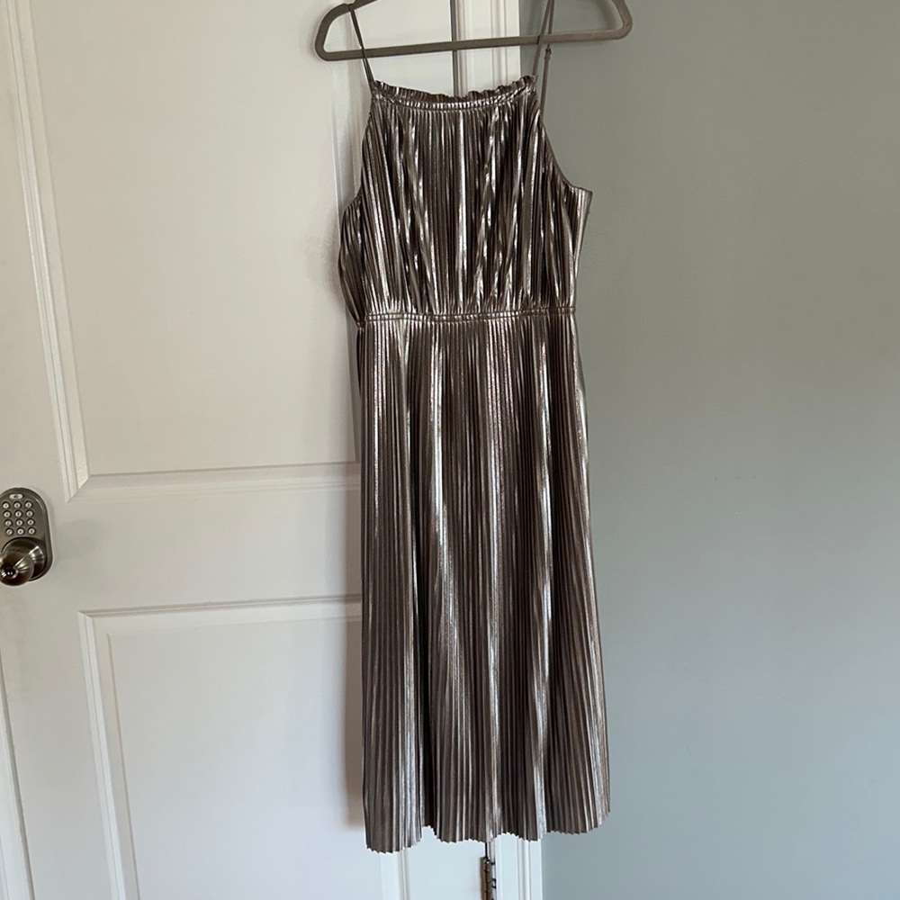 Banana Republic metallic dress